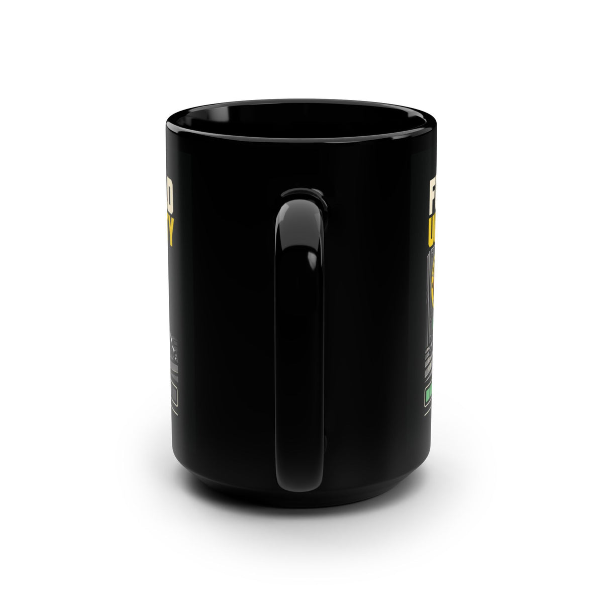 Feed Hold Until Empty CNC Machinist Mug – Black 15 oz