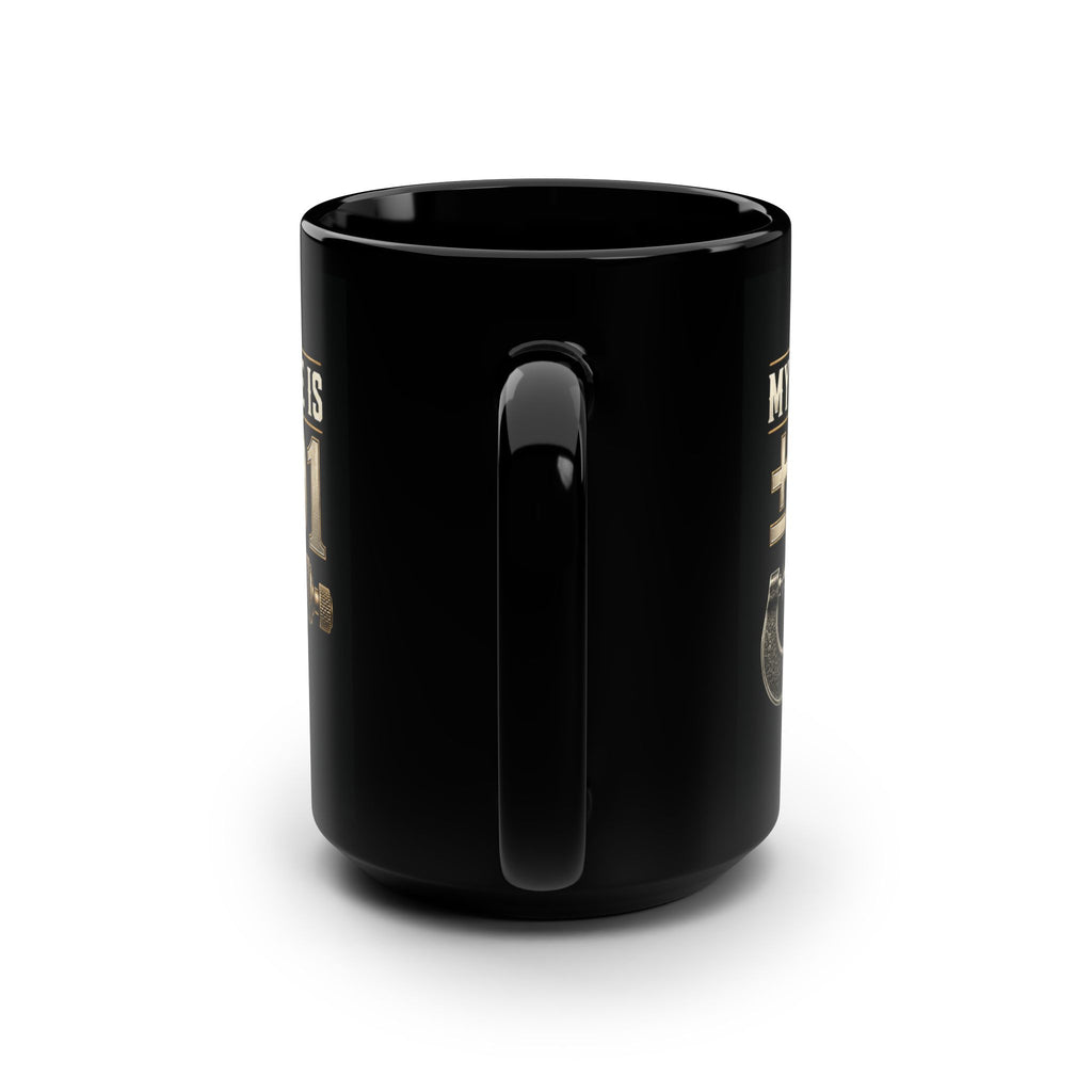 My Patience Is ±.0001 Machinist Mug – Black 15 oz