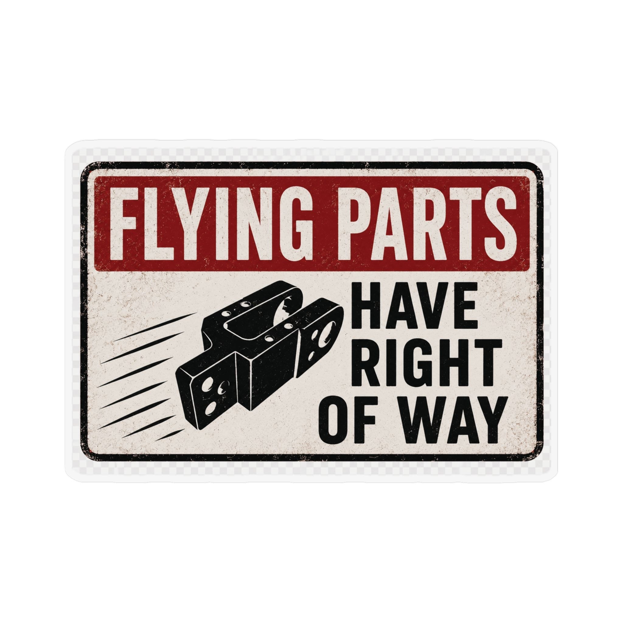 Flying parts have right of way Magnets
