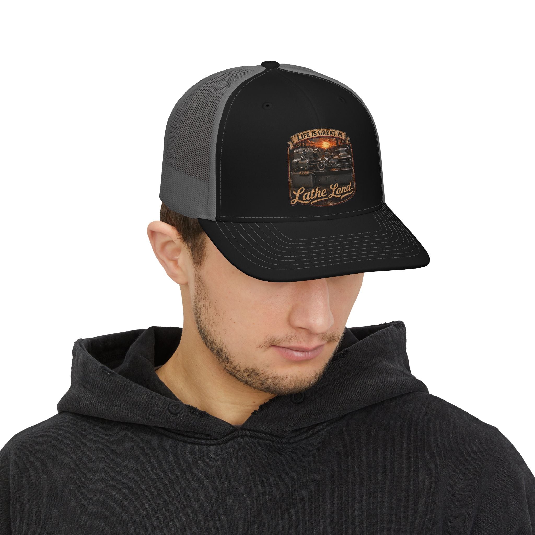 Life is Great in Lathe Land!- Trucker cap.
