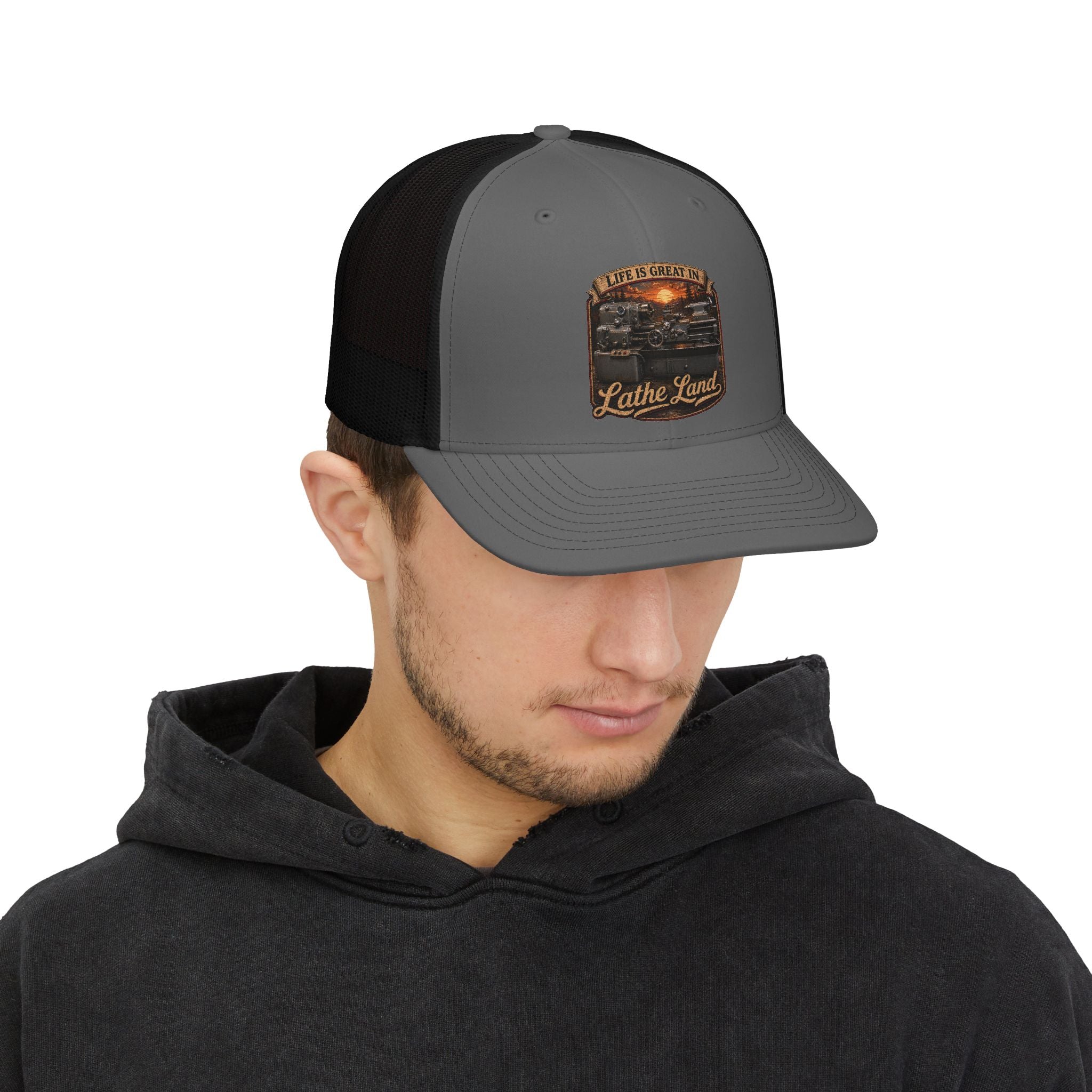 Life is Great in Lathe Land!- Trucker cap.