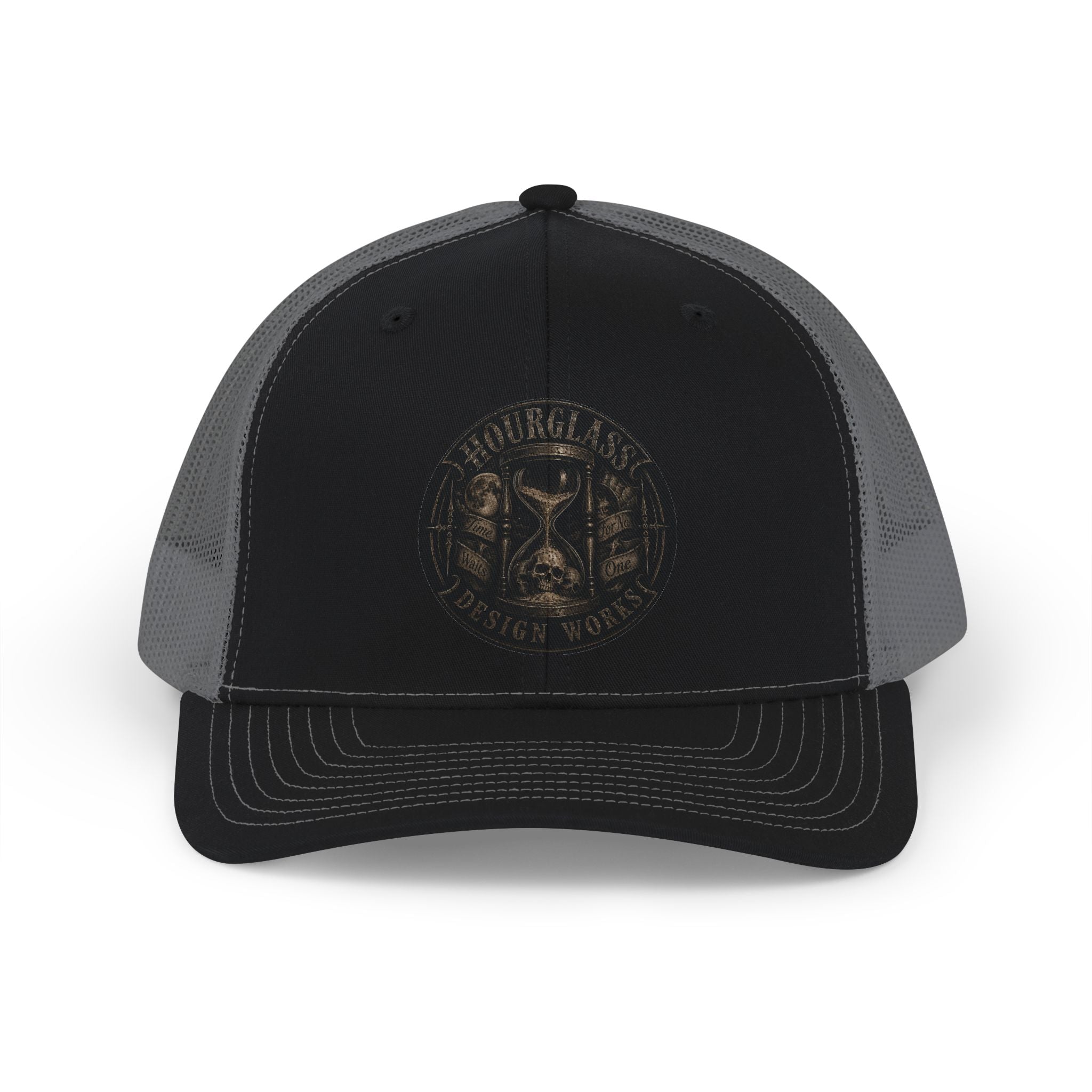 Hourglass design works Trucker Cap.