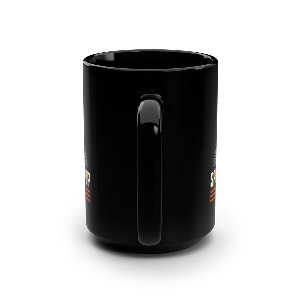 Spindle Warm-Up in Progress CNC Mug – Black 15 oz