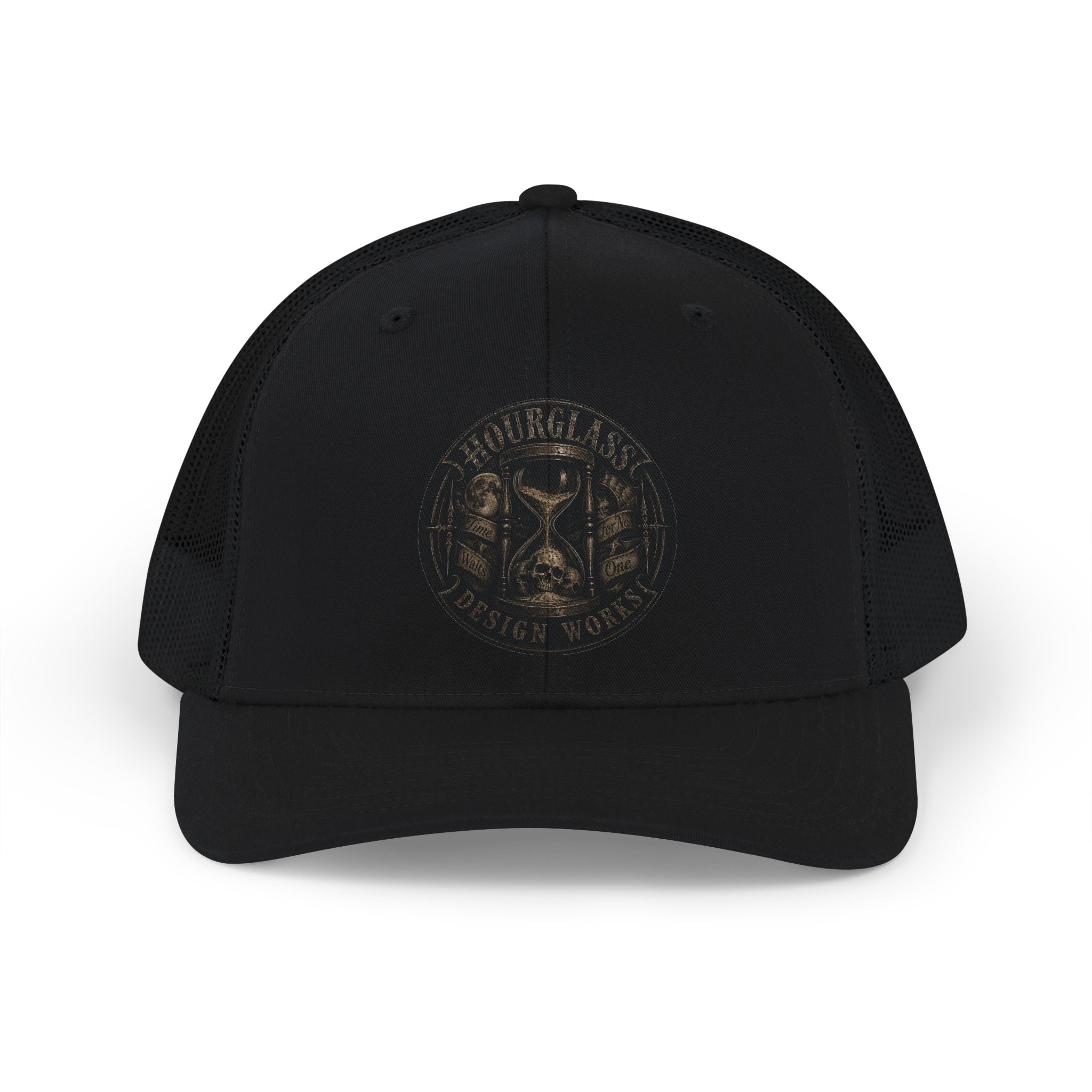 Hourglass design works Trucker Cap.